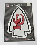 NFL Kansas City Chiefs Logo Inside or Outdoor 3.5&quot;x2.5&quot; Magnet - £10.38 GBP