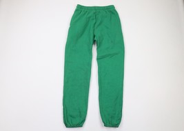 Vintage 90s Streetwear Mens Small Blank Sweatpants Joggers Pants Kelly Green USA - £35.68 GBP
