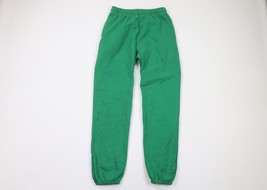 Vintage 90s Streetwear Mens Small Blank Sweatpants Joggers Pants Kelly Green USA - £33.28 GBP