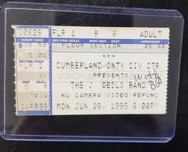 THE J. GEILS BAND - VINTAGE JUNE 28, 1999 USED CONCERT TICKET STUB - €8,55 EUR