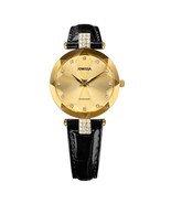 FACET STRASS Brilliant-Cut Gold Plated Swiss Quartz Watch 15mm Band Gold... - $651.69 CAD