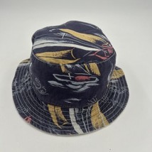 Polo Ralph Lauren Bucket Hat Blue White Reversible Swimwear Sailboats Print Sm - $28.05