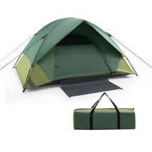 2-person Camping Tent w/ Removable Rain Fly and Double-layer Door-Green - $75.00