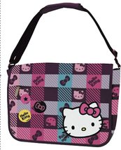 Hello Kitty Messenger Bag: Pattern Check: RETAILS $48.00 - £23.42 GBP