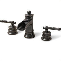 8&quot; Widespread Basin Lavatory waterfall sink Faucet deck mounted - £155.95 GBP