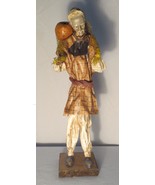 Vintage Xalisco Mexico Paper Mache figure old Man carrying pottery - £23.70 GBP