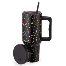 40 oz Colored Confetti Insulated Stainless Steel Tumbler with Handle & S... - $270.40 MXN 40 oz Colored Confetti Insulated Stainless Steel Tumbler with Handle & S... - $270.40 MXN