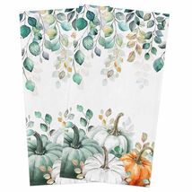 Thanksgiving Green Pumpkin Kitchen Towels Set of 2 18x28 Fall Decor Abso... - $135.94 MXN