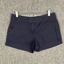 J Crew Chino Classic Twill Shorts Women&#39;s Size 4 Blue 100% Cotton - $182.78 MXN