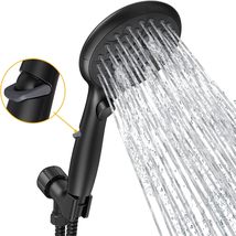 SunCleanse Shower Head, 7-Setting Handheld Shower Head with ON/Off, Matt... - £17.30 GBP