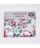 New Vtg Percale by Thomaston &quot;ENGLISH GARDEN&quot; Pink&amp;Red Floral Twin Sheet... - $339.60 MXN