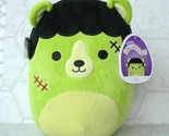 Squishmallows LEN Frankenstein Bear 8&quot; Halloween Plush Kellytoy NWT  - $15.00