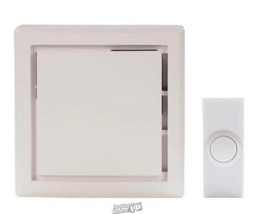 Hampton Bay Wireless Plug-In Door Bell Kit w/ 1-Push Button in White HB-... - $18.99