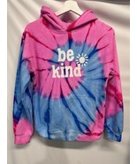 “Be Kind” Tie Dye Sweatshirt Hoodie Pocket Cotton Blend Youth L - $24.38 CAD
