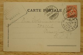 Vintage Postcard Postal History 1905 Cancel Switzerland UDB Chillon Castle Dent - £10.19 GBP