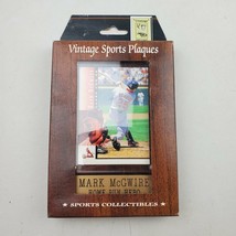 Vintage Sports Plaques Mark McGwire 1998 Upper Deck Home Run Hero New Sealed - £4.48 GBP