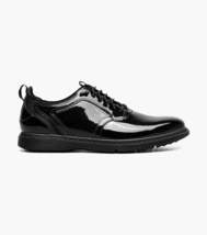 Stacy Adams Spyre Plain Toe Elastic Lace Up Shoes Black Patent 25715-004 image 3
