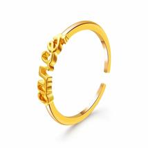 Fashion Gold Color Sign Letter Open Rings Zodiac 12 Constellations Band Jewelry( - £8.06 GBP