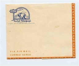 Hotel Tranjuyu Folding Air Mail Stationery Lake Atitlan Panajachel Guate... - £17.02 GBP