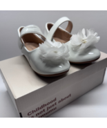 Adamumu By Kids Girls White Wedding Dress Shoes Size 12 - $365.00 MXN