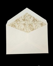 Crane&#39;s Vintage Cotton Ecru Stationary Envelopes Gold Leaf Lined Lot X 12 - $23.76