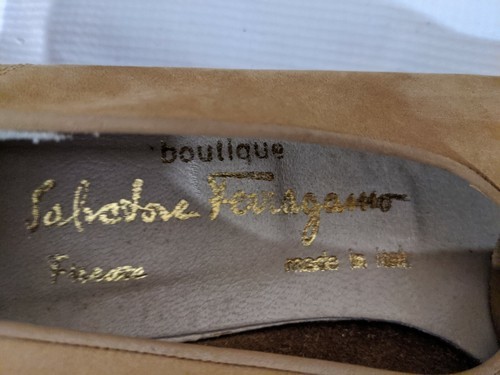 Salvatore Ferragamo Oxford Schuh Boutique Braune Schnürschuhe Wildleder 8 Aa Item image 3