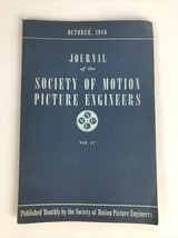 SMPE Journal Of The Society Of Motion Picture Engineers October 1946 VOL... - $12.86