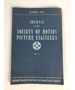 SMPE Journal Of The Society Of Motion Picture Engineers October 1946 VOL... - $240.27 MXN