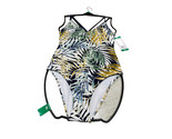 NEW Women&#39;s Hurley One Piece Swim Suit Green Palm Size XL - $36.51