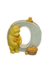Winnie Pooh Letter O Figurine Michel Classic Disney name plate Piglet Oranges - £20.05 GBP