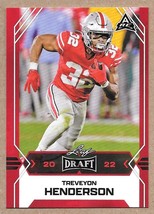 2022 Leaf Draft Red #06 TreVeyon Henderson Ohio State Buckeyes - £2.23 GBP