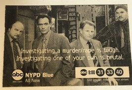 NYPD Blue TV guide Print Ad Dennis Franz Jimmy Smits TV1 - £4.70 GBP