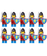 Medieval Castle Kingdom Knights Lionheart Knights 10pcs Minifigure Lot - $17.89