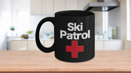Ski Patrol Mug Black Coffee Cup Funny Gift for Patroller Medic First Aid... - $22.20+