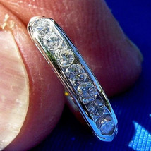 Earth mined Diamond Art Deco Band 14k White Gold Antique Wedding Ring Si... - $40,639.78 MXN
