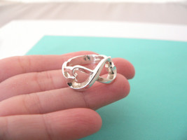 Tiffany & Co Silver Picasso Loving Heart Ring Band Sz 6.5 Infinity Gift Love - $198.00