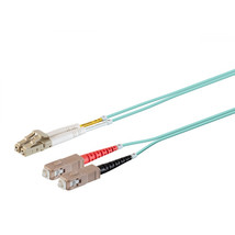 Monoprice 38422 MONOPRICE MULTI-MODE OM4 FIBER OPTIC CABLE - LC-SC UL 50... - £39.66 GBP