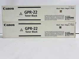 2 New Genuine Canon iR 1023, 1023iF,1023N, 1025 Black Toner GPR-22 - $1,172.43 MXN