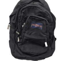 Jansport Bakpack 2 Exterior Pockets Zip Closure Black 2 Large Interior Sections - $13.06