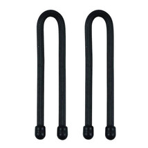 Nite Ize Gear Tie Reusable Rubber Twist Tie 6&quot; (2Pk) - Black - £14.28 GBP