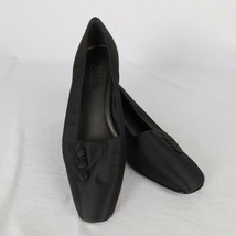 925 Collection Shari Women Size 10M Brown Fabric Square Toe Slip On 1.5&quot; Heel - £15.55 GBP
