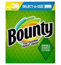 Bounty Select-A-Size Paper Towels, White (105 sheets/roll, 12 rolls) - £30.19 GBP