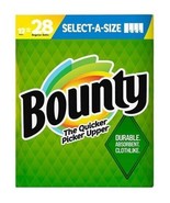 Bounty Select-A-Size Paper Towels, White (105 sheets/roll, 12 rolls) - £30.26 GBP