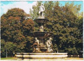Hungary Postcard Budapest Engels Square Danubius Fountain - £1.71 GBP