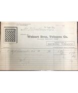 WEISERT BROS. TOBACCO COMPANY vintage March 9, 1931 invoice on letterhead - €12,83 EUR
