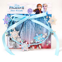 Disney Store x Claire’s Frozen Elsa Hair Wreath - Blue - £101.53 GBP