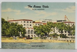 Biloxi Mississippi THE BUENA VISTA  1947 to Foster Wheeler Corp NYC Postcard Q12 - $9.95