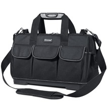 16In Tool Bag With Waterproof Molded Bottom, Multi-Pockets Wide Mouth ... - £55.03 GBP