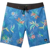 Quiksilver Men Surfsilk Straight Leg 19&quot; Boardshorts Swim Trunk Sapphire... - $24.75