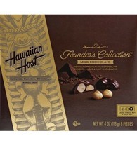 hawaiian host founders Collection Milk Chocolate Macs 4 Oz (pack Of 3 Bo... - $67.32